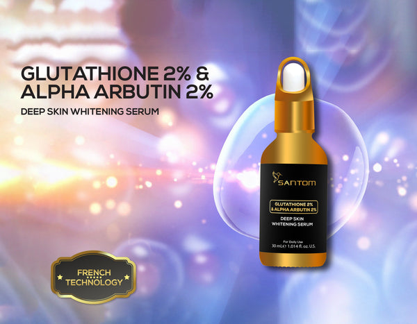 Glutathione 2% & Alpha Arbutin 2% Serum by The Santom Company(Sérum Glutathion 2% & Alpha Arbutine 2% de The Santom Company)